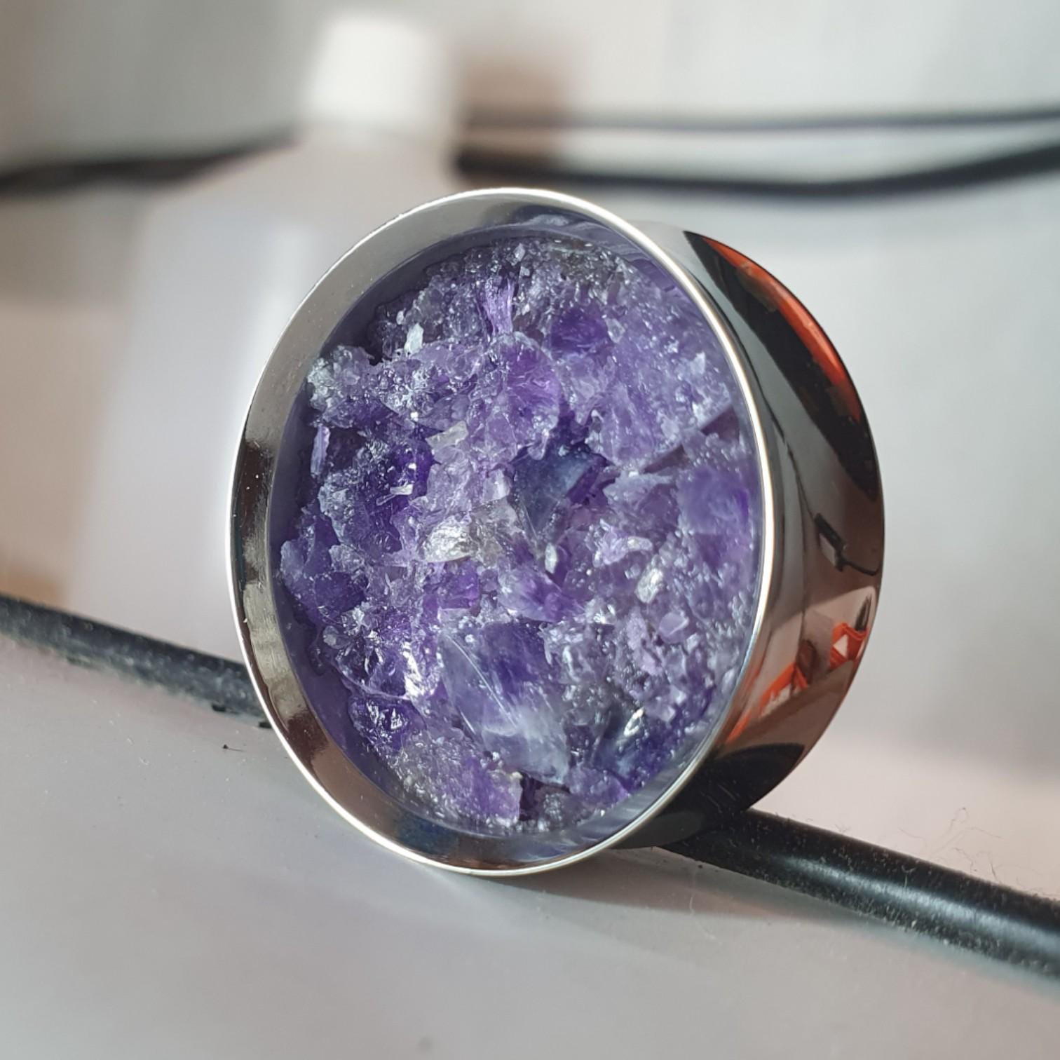 0303 AMETHYST X9 316S SILVER - Image 2