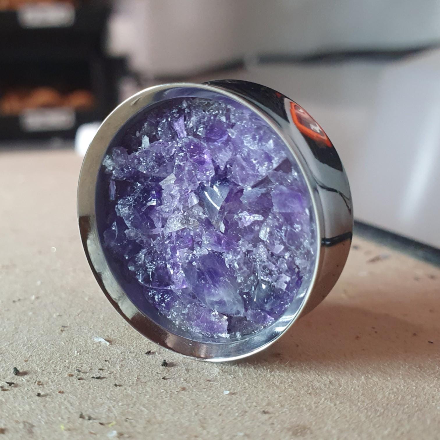 0303 AMETHYST X9 316S SILVER