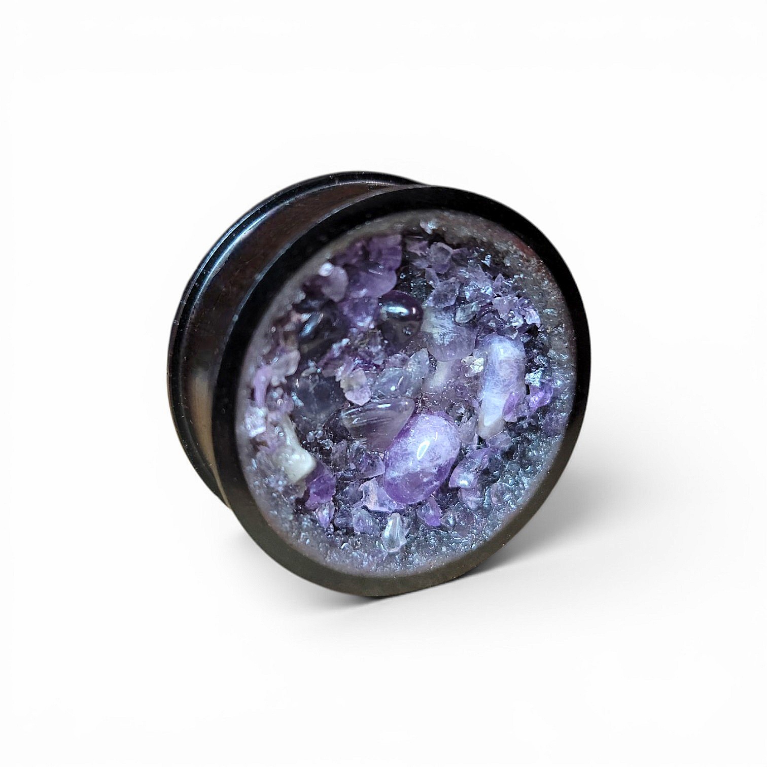 custom ebony amethyst plug